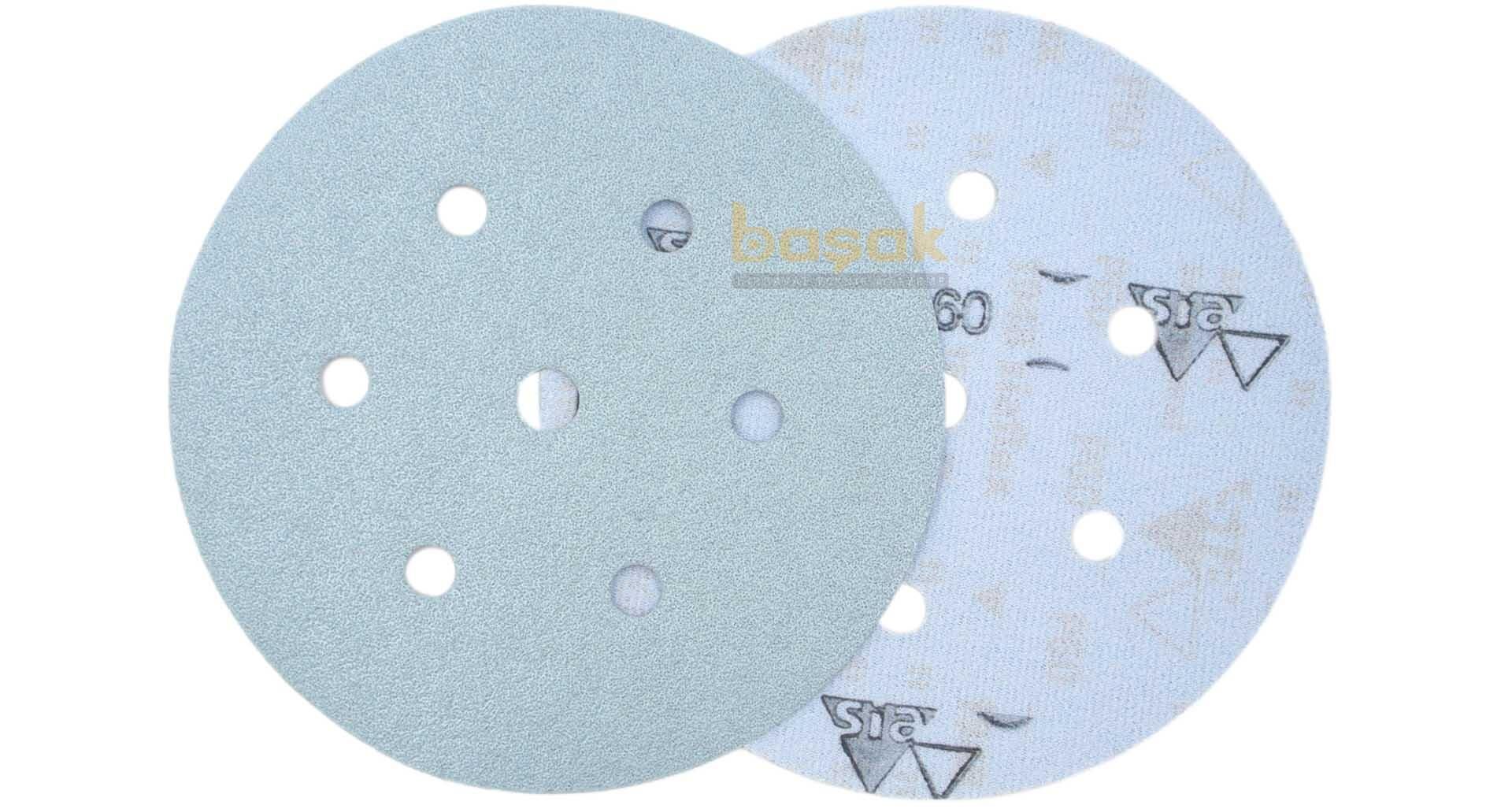 Sia 1948 Siaflex 150 mm 60 Kum 7 Delikli Zımpara Kağıdı 50'li