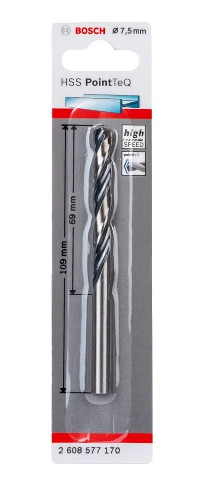 Bosch HSS PointeQ 7,5 mm 1'li Metal Matkap Ucu 2608577170