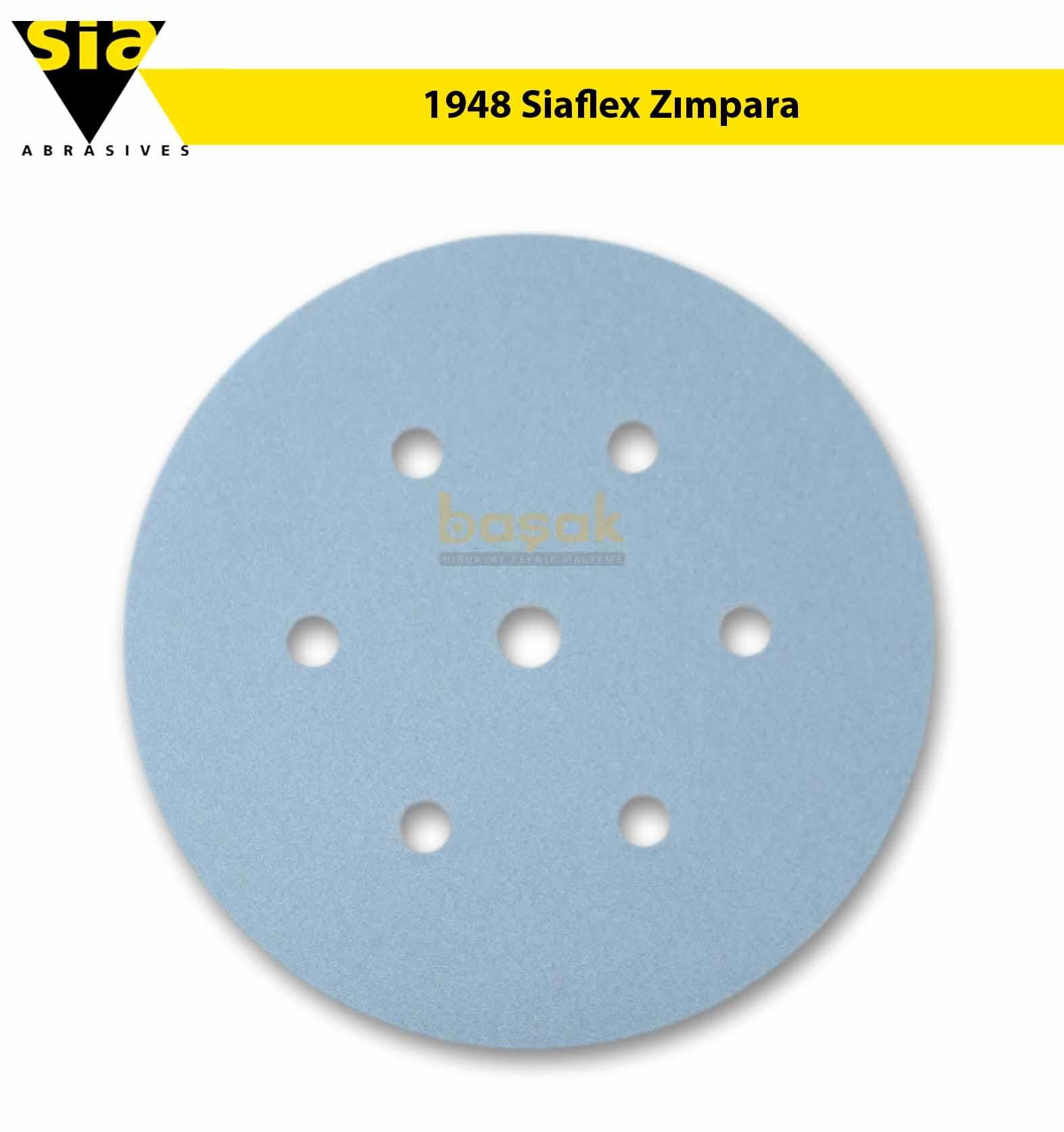Sia 1948 Siaflex 150 mm 100 Kum 7 Delikli Zımpara Kağıdı 100'lü