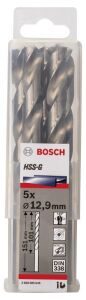 Bosch HSS-G 12,9 mm 5'li Taşlanmış Metal Matkap Ucu 2608585545