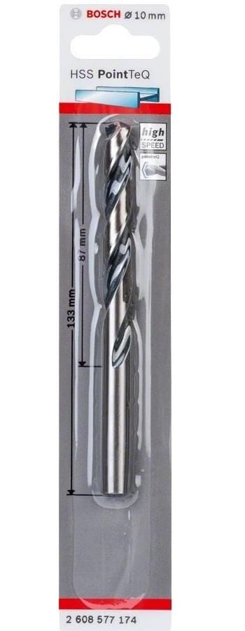 Bosch HSS PointeQ 10 mm 1'li Metal Matkap Ucu 2608577174