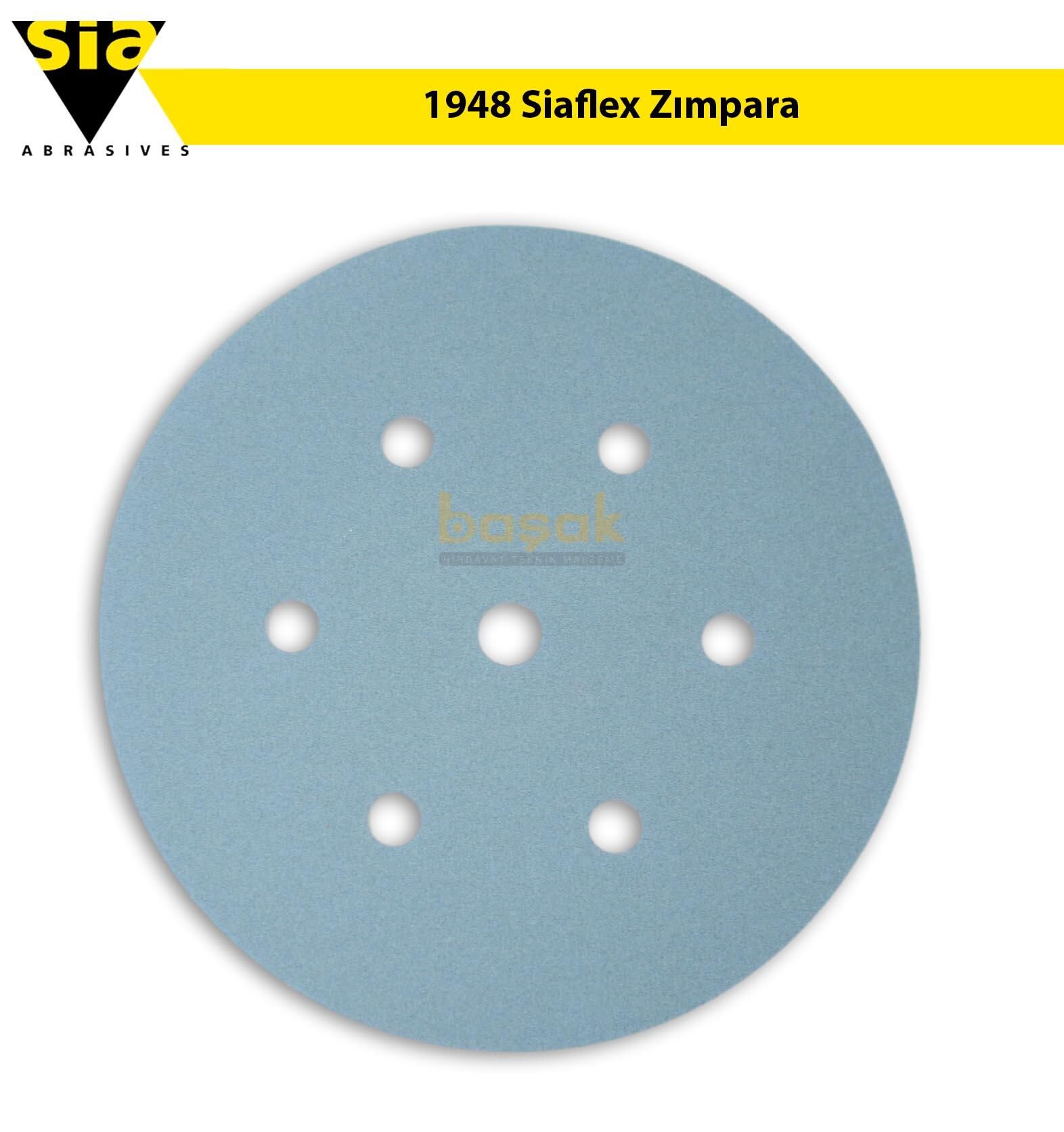 Sia 1948 Siaflex 150 mm 180 Kum 7 Delikli Zımpara Kağıdı 100'lü