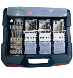 Bosch GSB 18V-45 2x2 Ah. Akülü Darbeli Matkap+63 Prç. Aks. Seti 0615A5007G