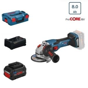 Bosch GWS 18V-15 C 1x8 Ah ProCORE 18V Akülü Taşlama L-Boxx Çantalı
