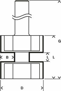 Bosch Standard W Birleşim Freze Ucu 8x25x58 mm 2608628353