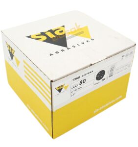 Sia 1960 Siarexx 150 mm 80 Kum 6 Delikli Zımpara Kağıdı 100'lü