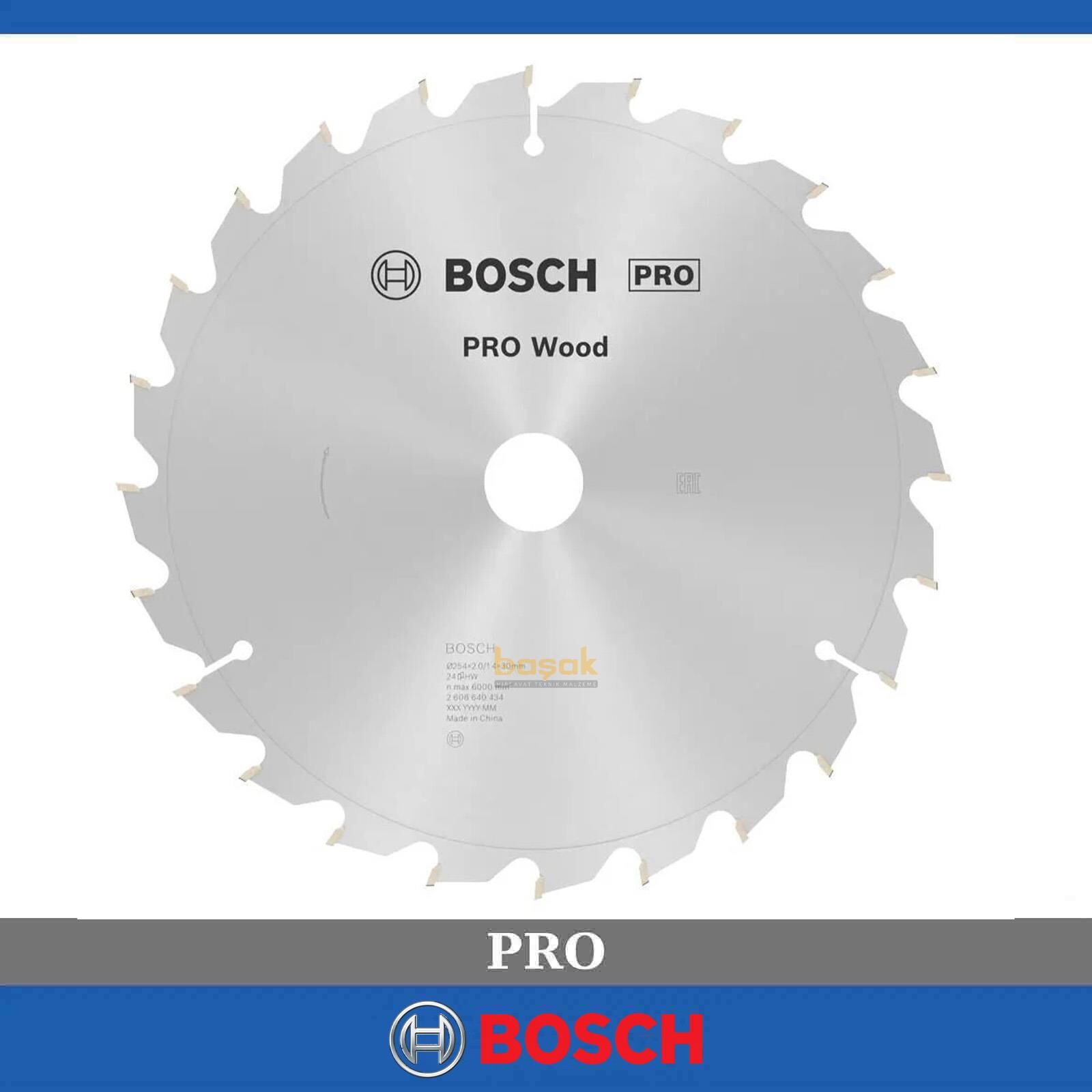 Bosch Pro 254x30 mm 24 Diş Ahşap Daire Testere 2608640434