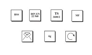 MTE M10 x 1 Pafta İnce Vidalı HSS DIN 223/B