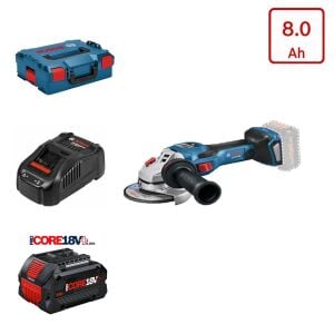 Bosch GWS 18V-15 SC Tek Akülü Taşlama 8 Amper L-Boxx Çantalı