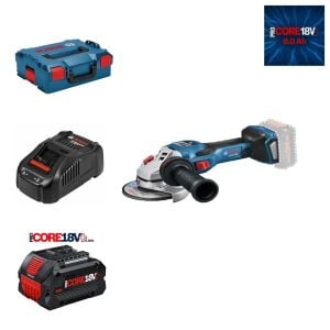 Bosch GWS 18V-15 SC 1x8 Ah ProCORE 18V+ Akülü Taşlama L-Boxx Çantalı