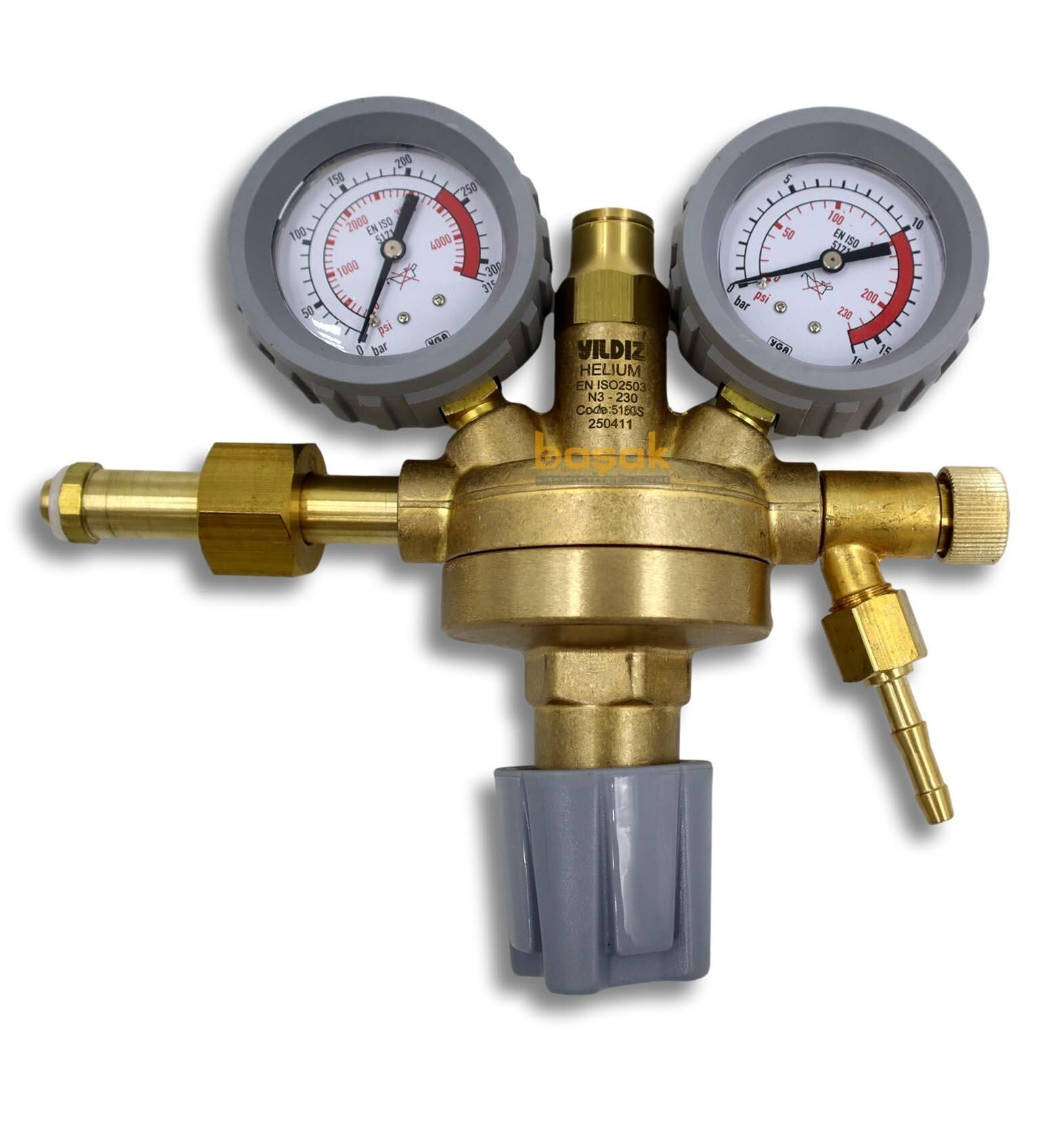 Yıldız 5160S 0-10 Bar Helyum Basınç Düşürücü Saat