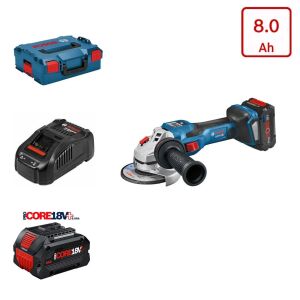Bosch GWX 18V-15 SC Tek Akülü X-Lock Taşlama 8 Amper L-Boxx Çantalı