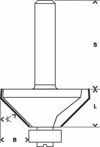 Bosch Standard W Pah Açma Frezesi 8x11x45 mm 2608628352