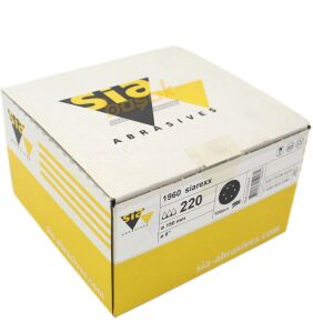 Sia 1960 Siarexx 150 mm 220 Kum 6 Delikli Zımpara Kağıdı 100'lü