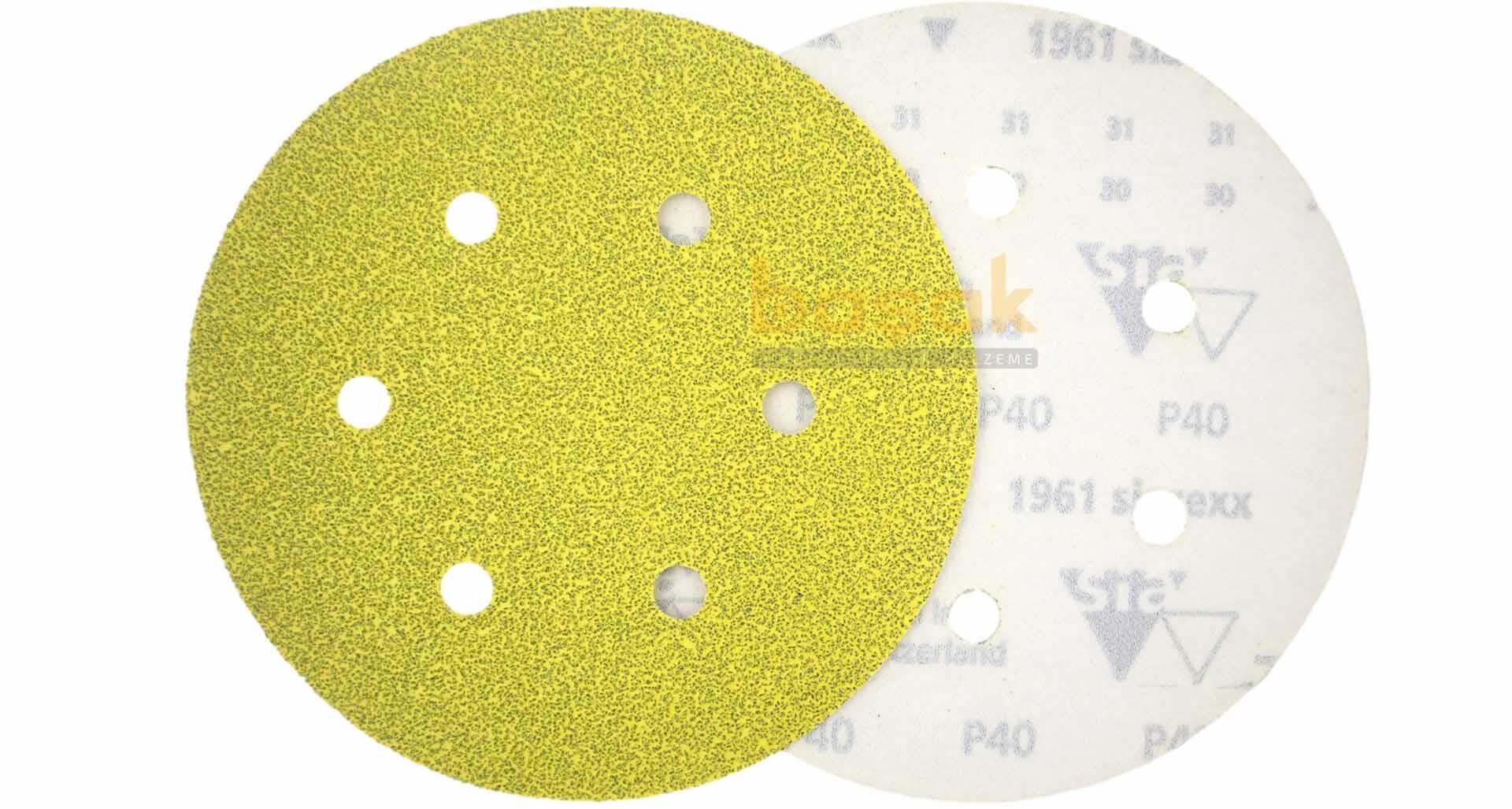 Sia 1960 Siarexx 150 mm 60 Kum 6 Delikli Zımpara Kağıdı 50'li