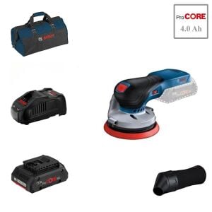 Bosch GEX 18V-125 1x4 Ah ProCORE Akülü Zımpara Makinesi Bez Çantalı