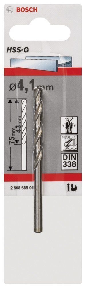 Bosch HSS-G 4,1x75 mm Metal Matkap Ucu 2608585917