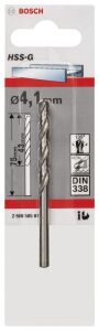 Bosch HSS-G 4,1x75 mm Metal Matkap Ucu 2608585917