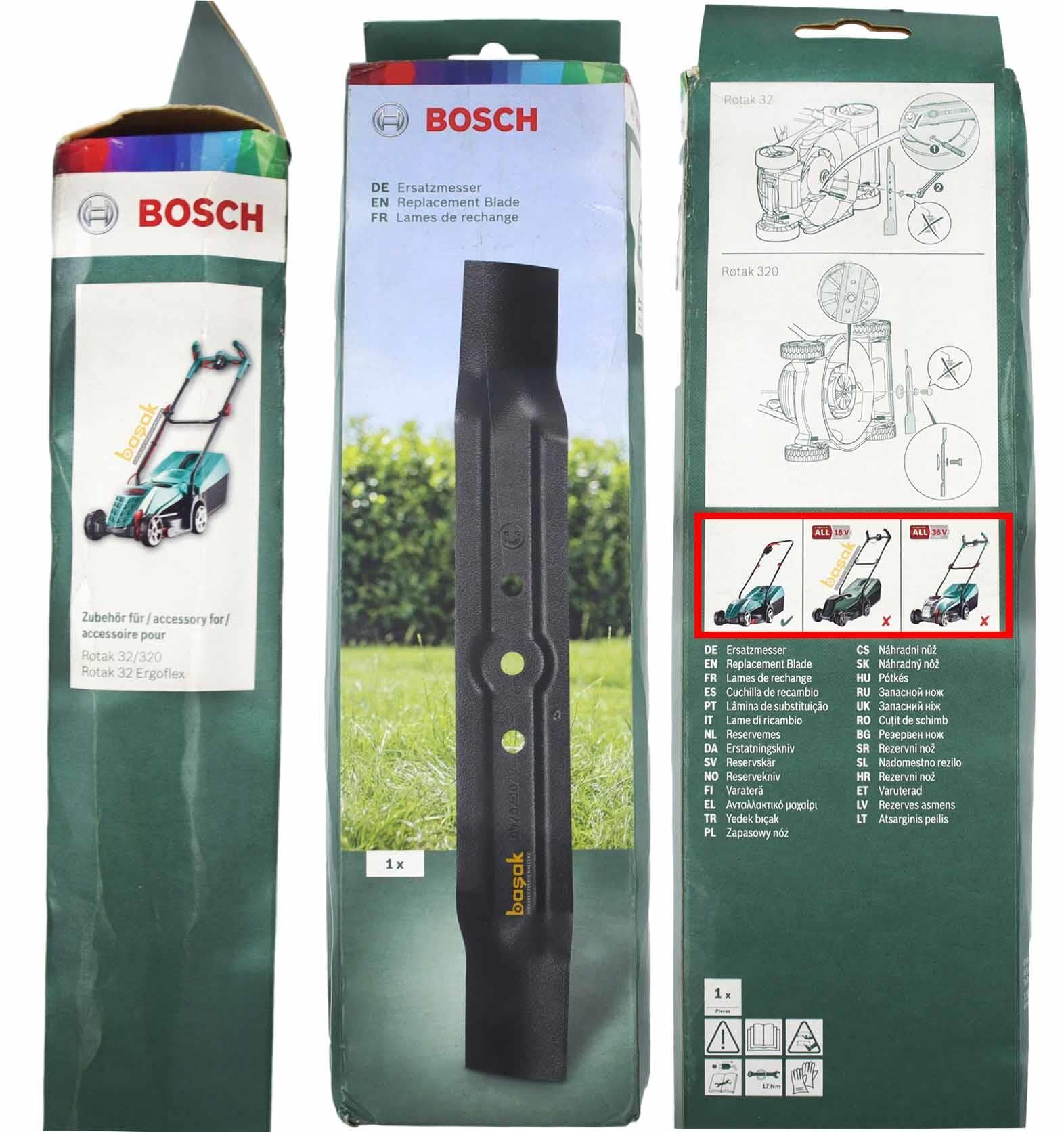 Bosch Rotak 32/320 Yedek Bıçak F016800340 Bosch Çim Biçme