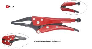Ceta Form 230 mm X-Grip Uzun Burunlu Ayarlı Pense E50L-230-2