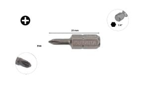 Ceta Form PH0 x 25 mm Yıldız Bits Uç CB/250
