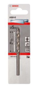 Bosch HSS-G 5 mm 1'li Taşlanmış Metal Matkap Ucu 2608585922
