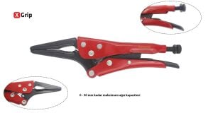 Ceta Form 170 mm X-Grip Uzun Burunlu Ayarlı Pense E50L-170-2