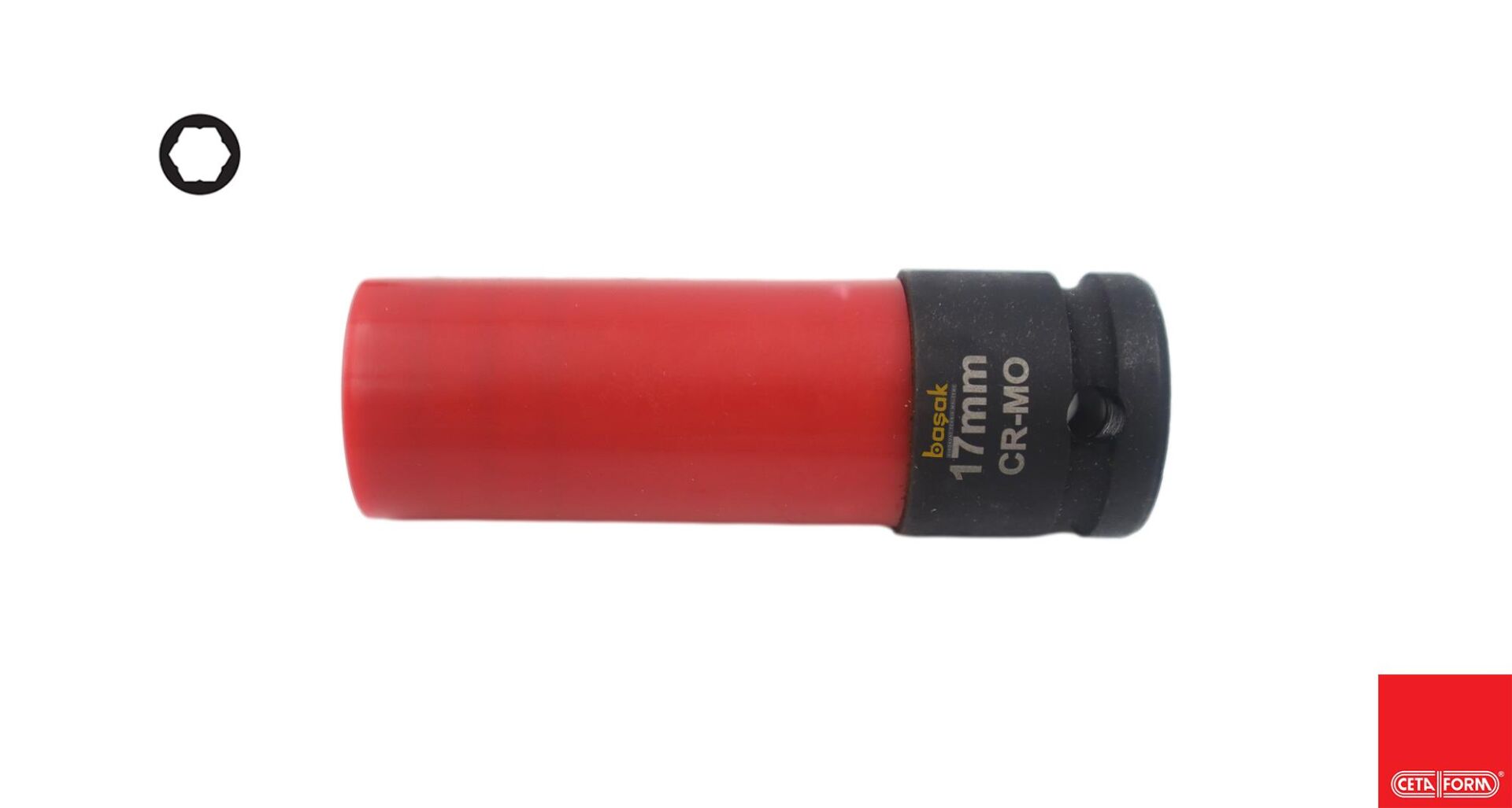 Ceta Form 1/2'' Mercedes S 17 mm Bijon Lokma Anahtarı C64-H17MB