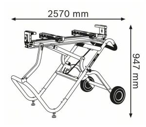 Bosch GTA 2500 W Taşıma Ve Çalışma Tezgahı Tekerlekli 0601B12100