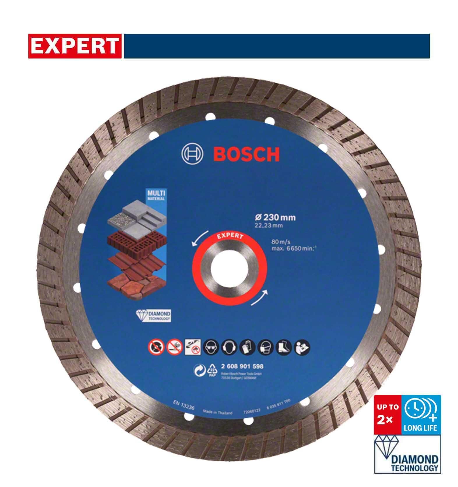 Bosch Expert 230 mm Turbo Elmas Kesme Diski 2608901598