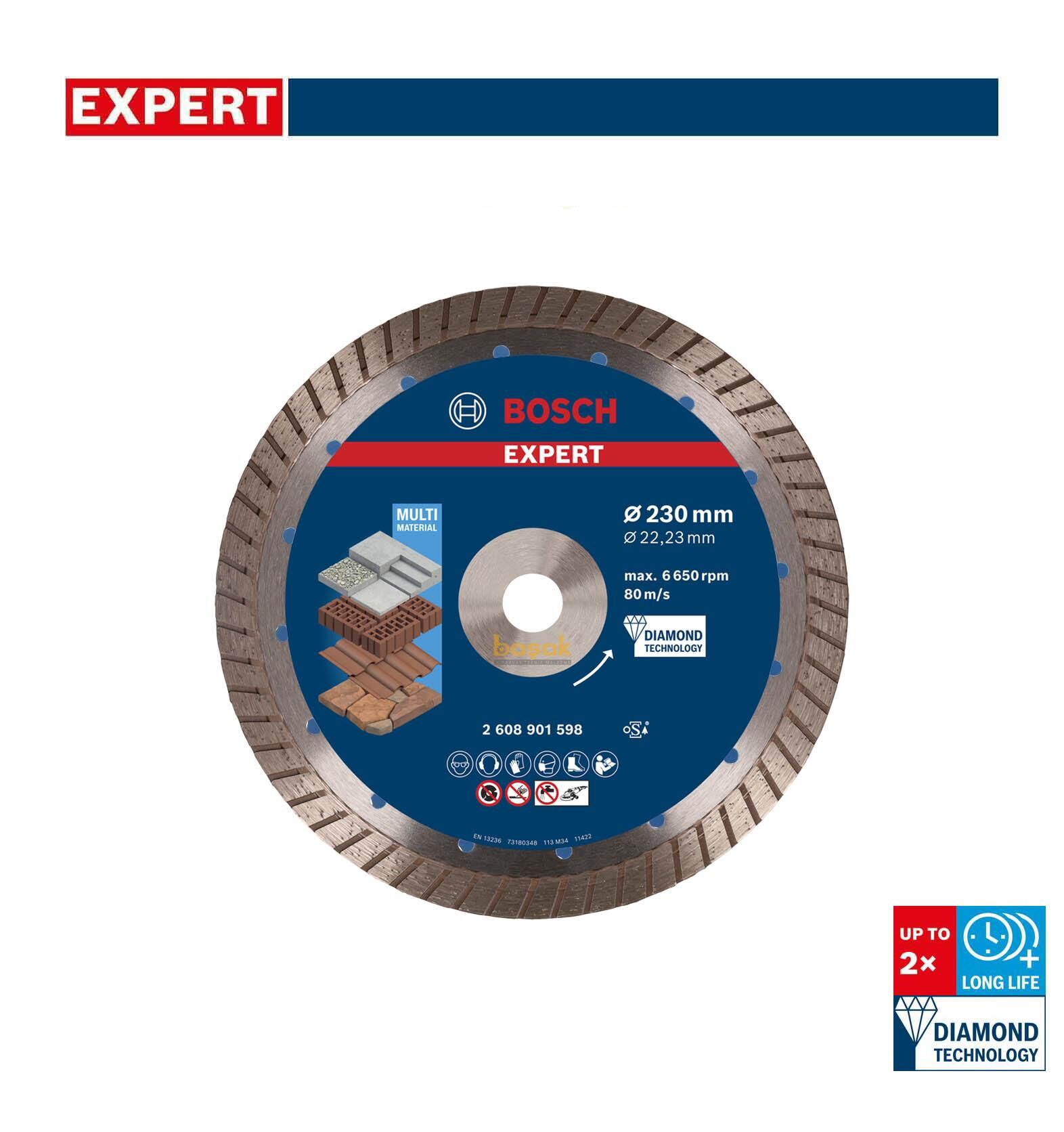Bosch Expert 230 mm Turbo Elmas Kesme Diski 2608901598