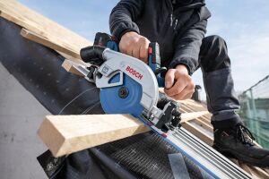 Bosch GKS 18V-57-2 GX Raylı Açılı Kesim Akülü Daire Testere (Solo) 06016C1000