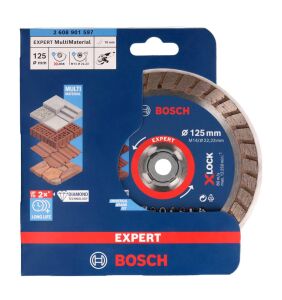 Bosch Expert 125 mm X-LOCK Turbo Elmas Kesme Diski 2608901597