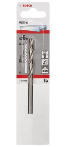 Bosch HSS-G 6 mm 1'li Taşlanmış Metal Matkap Ucu 2608585926
