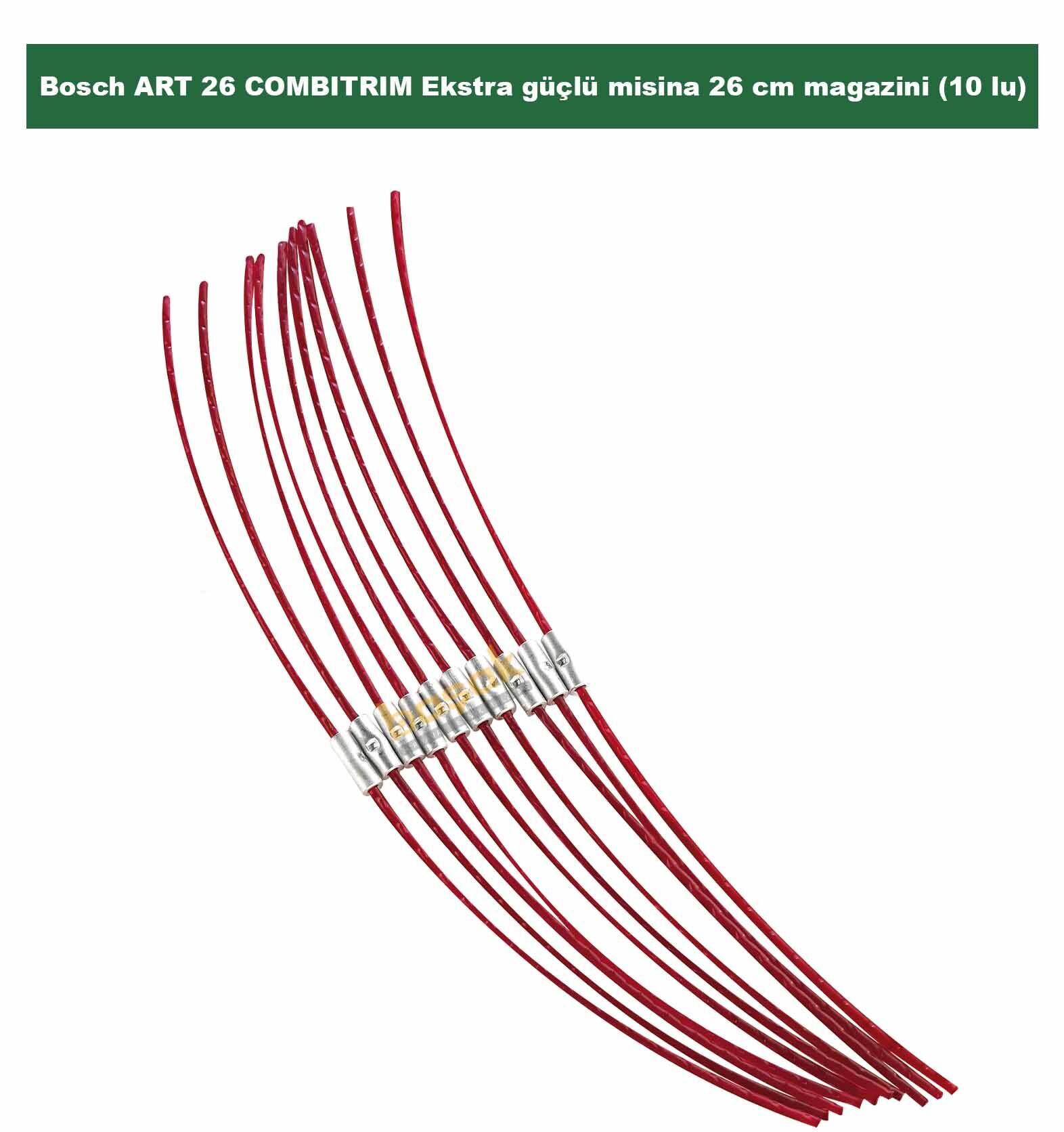 Bosch ART 26 COMBITRIM Ekstra güçlü misina 26 cm magazini (10 lu) F016800181