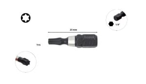Ceta Form T15 x 25 mm Darbeli Torx Bits Uç CB/807TM
