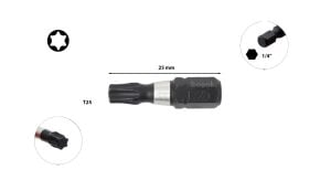 Ceta Form T25 x 25 mm Darbeli Torx Bits Uç CB/809TM