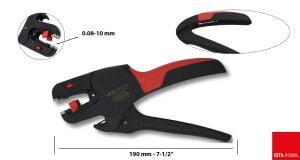 Ceta Form 190 mm İzoleli Otomatik Kablo Sıyırma 0.08-10 mm2 E25-ASP10