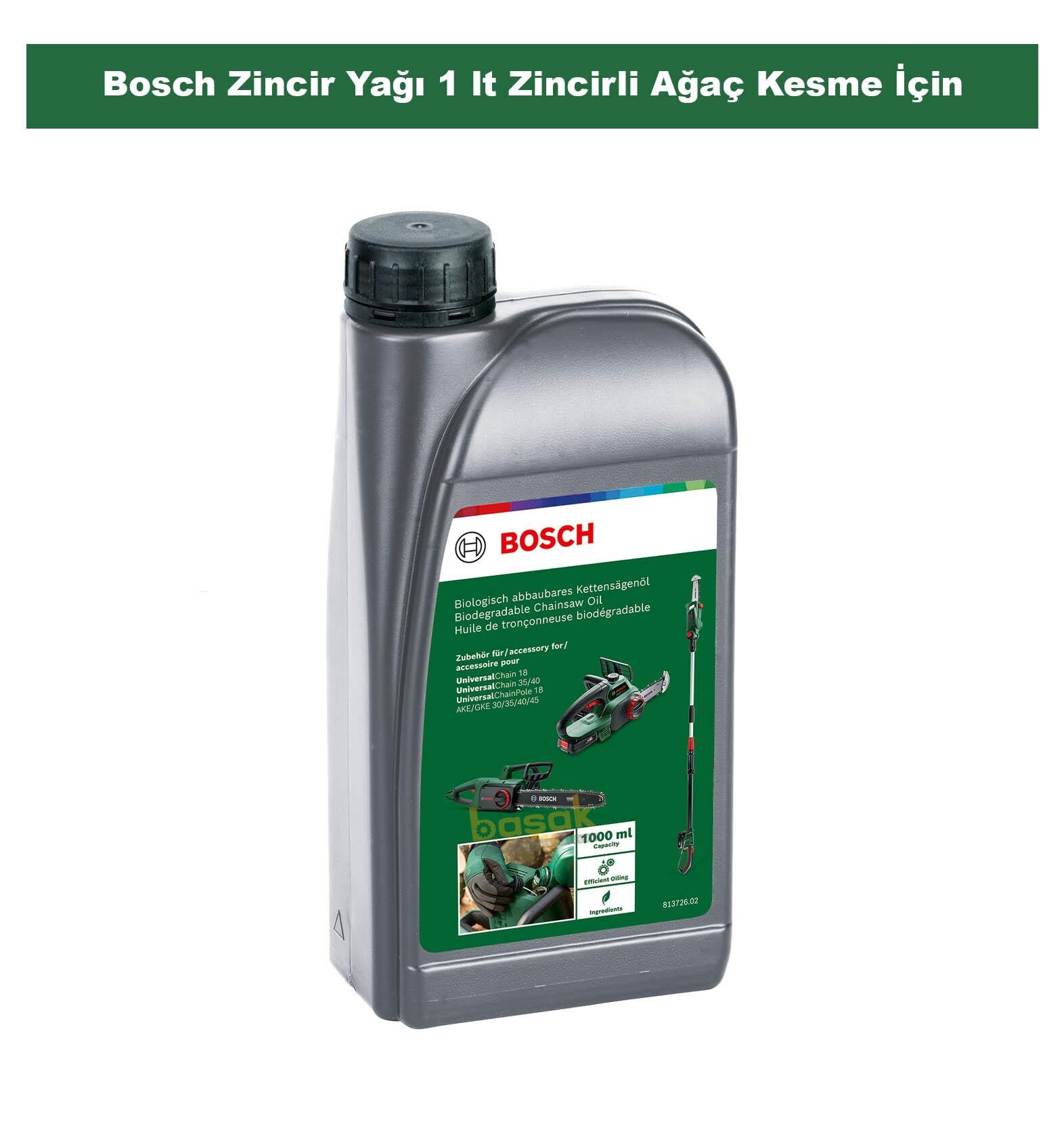 Bosch Zincir Yağı 1 lt Zincirli Ağaç Kesme için 2607000181
