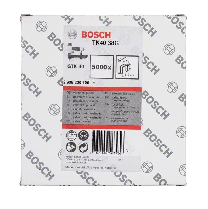 Bosch TK40 38G Dar Zımba Teli 5,8x38 mm 2608200705