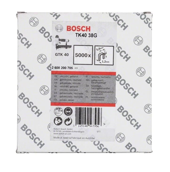 Bosch TK40 38G Dar Zımba Teli 5,8x38 mm 2608200705