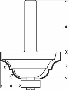 Bosch Standard W Kenar Biç Freze Ucu D 8x15x60 mm 2608628397