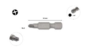 Ceta Form Torq-Set Uçlu Bits No 8 x 32mm CB/860308