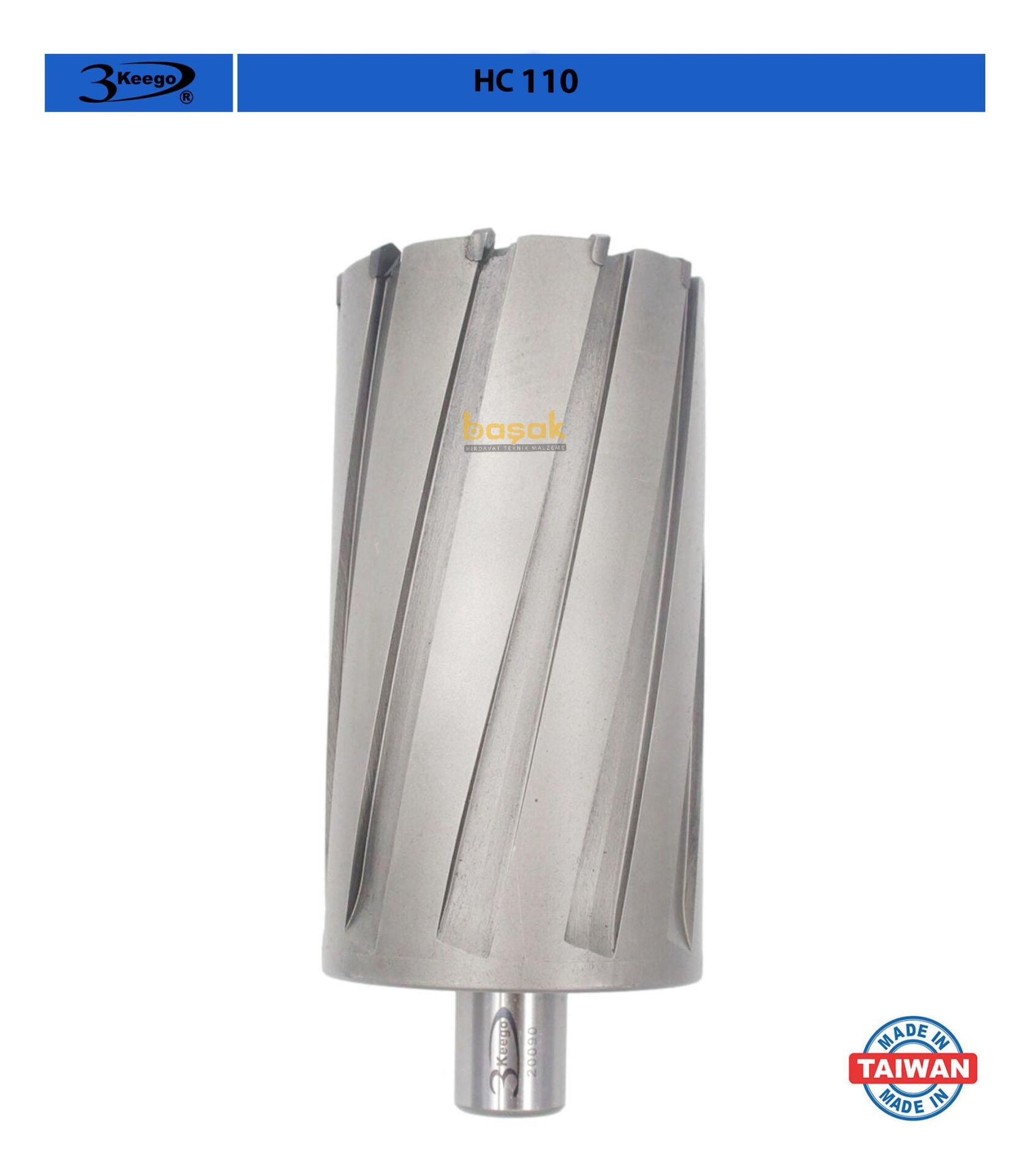 3Keego 65 x 110 mm TCT Uzun Elmas Manyetik Matkap Ucu HC110