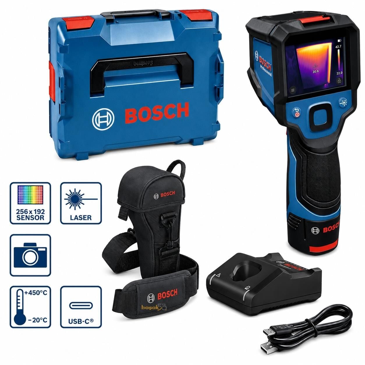 Bosch GTC 12V-450-13 1x2 Ah 12V Akülü Termal Kamera Seti 0601083900