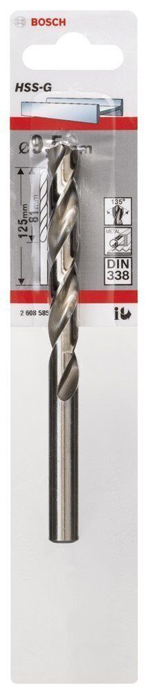 Bosch HSS-G 9,5 mm 1'li Taşlanmış Metal Matkap Ucu 2608585935