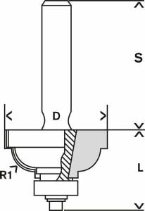 Bosch Standard W Kenar Biç Freze Ucu F 8x28,5x54 mm 2608628356