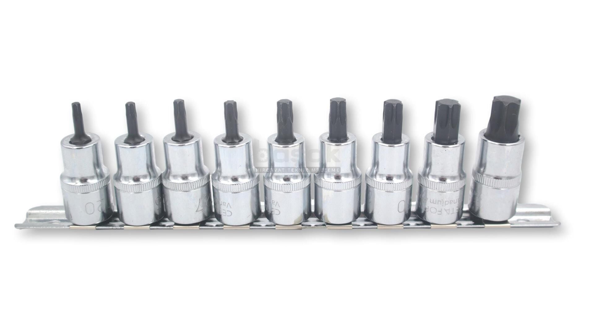 Ceta Form C28S-RT9 9 Parça 1/2” TORX Uçlu Lokma Takımı  T20-T60