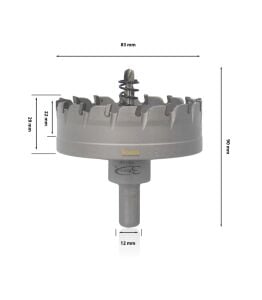 3Keego 83 mm TCT Elmas Uçlu Panç HG60