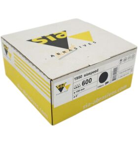 Sia 1950 Siaspeed 150 mm 600 Kum Deliksiz Cırtlı Zımpara Kâğıdı 100'lü